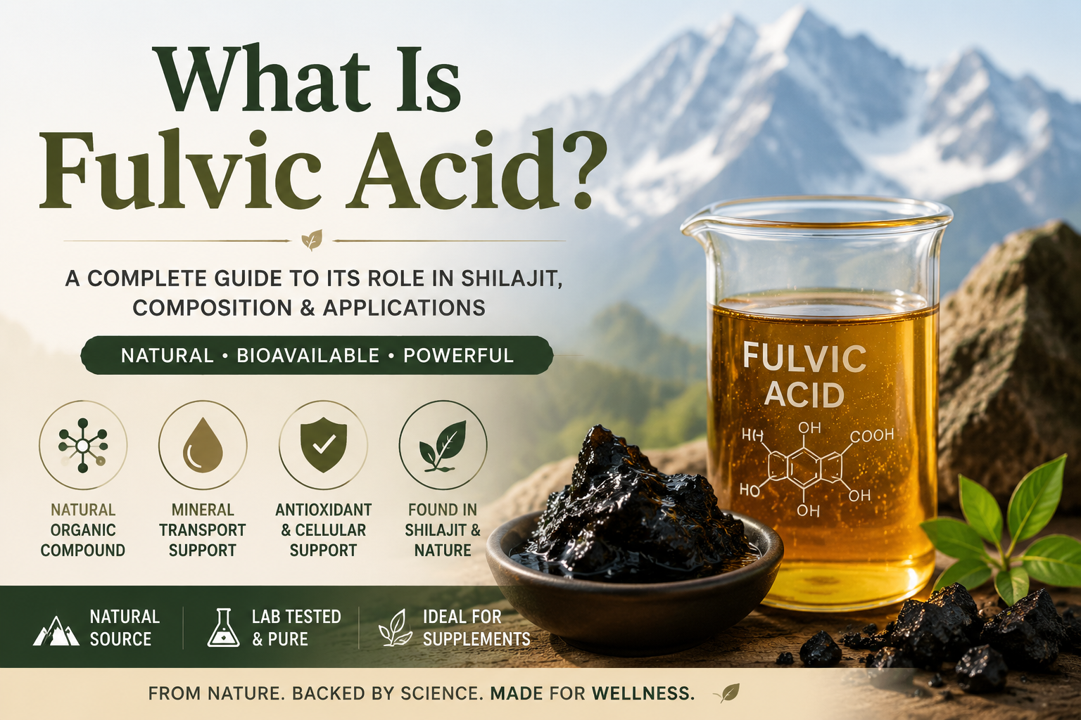 What Is Fulvic Acid? A Complete Guide to Its Role in Shilajit, Composition, and Applications